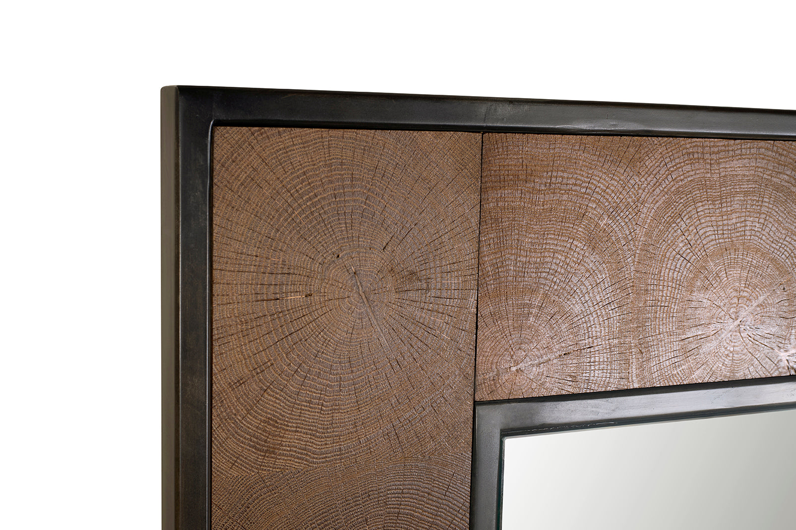 Celestine Oak Mirror