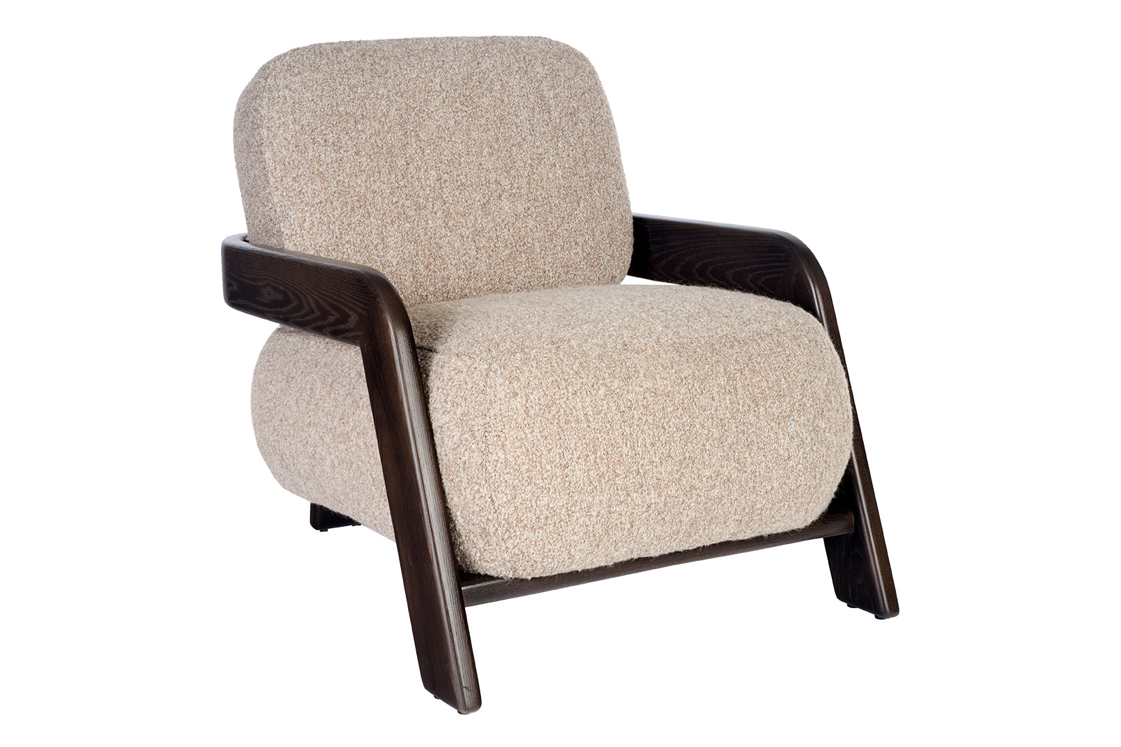 Modern Wood Frame Lounge Chair