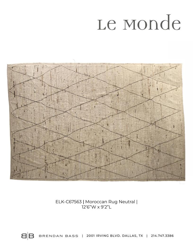 Organic Modern Neutral Woven Wool Rug