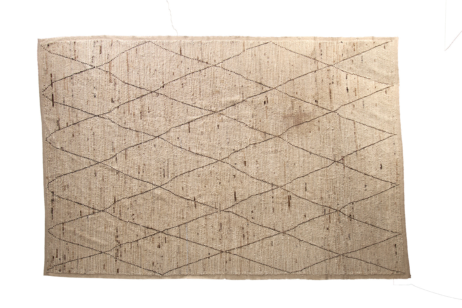 Organic Modern Neutral Woven Wool Rug