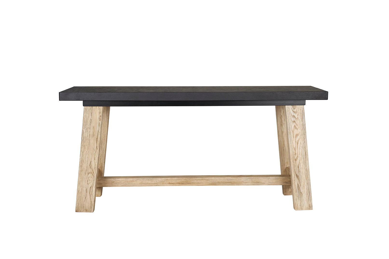 Modern Stone and Wood Console Table