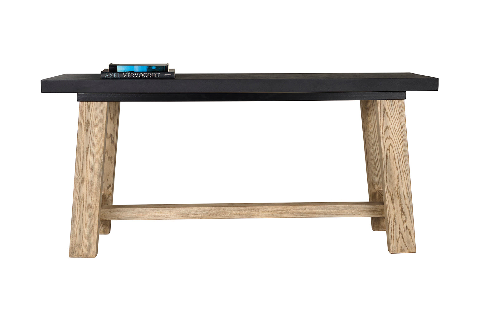 Modern Stone and Wood Console Table