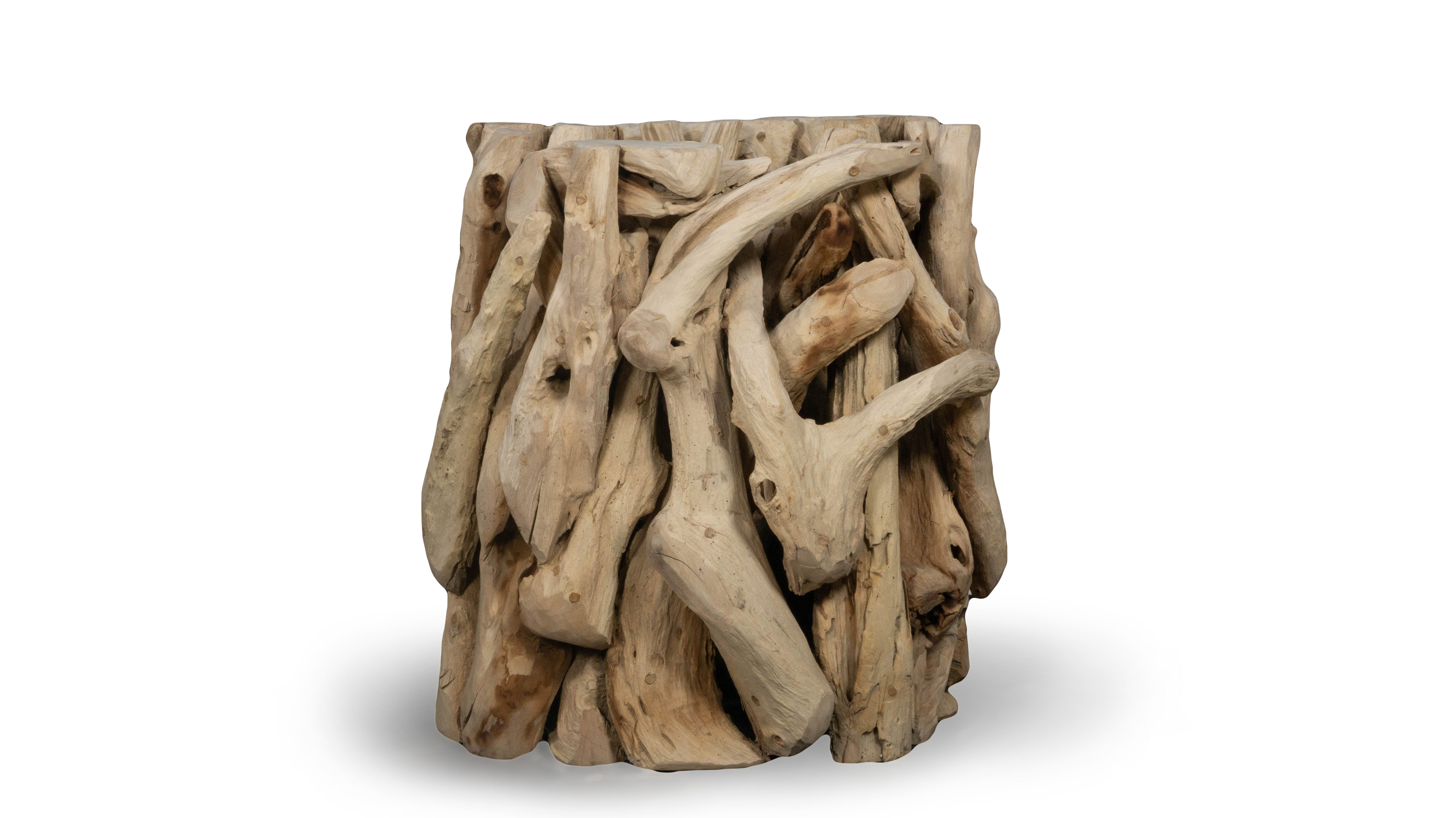 Teak Driftwood Side Table