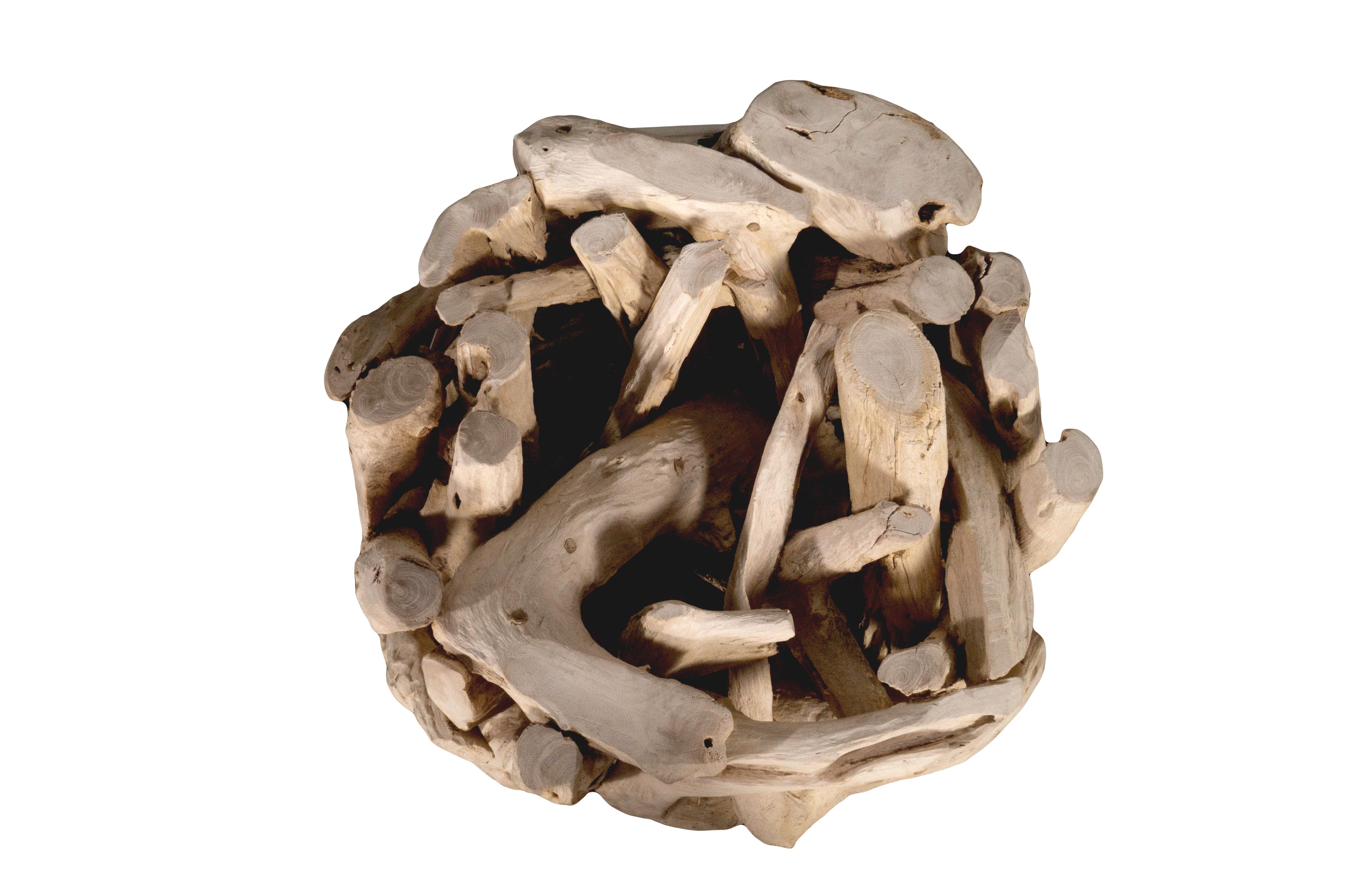 Teak Driftwood Side Table