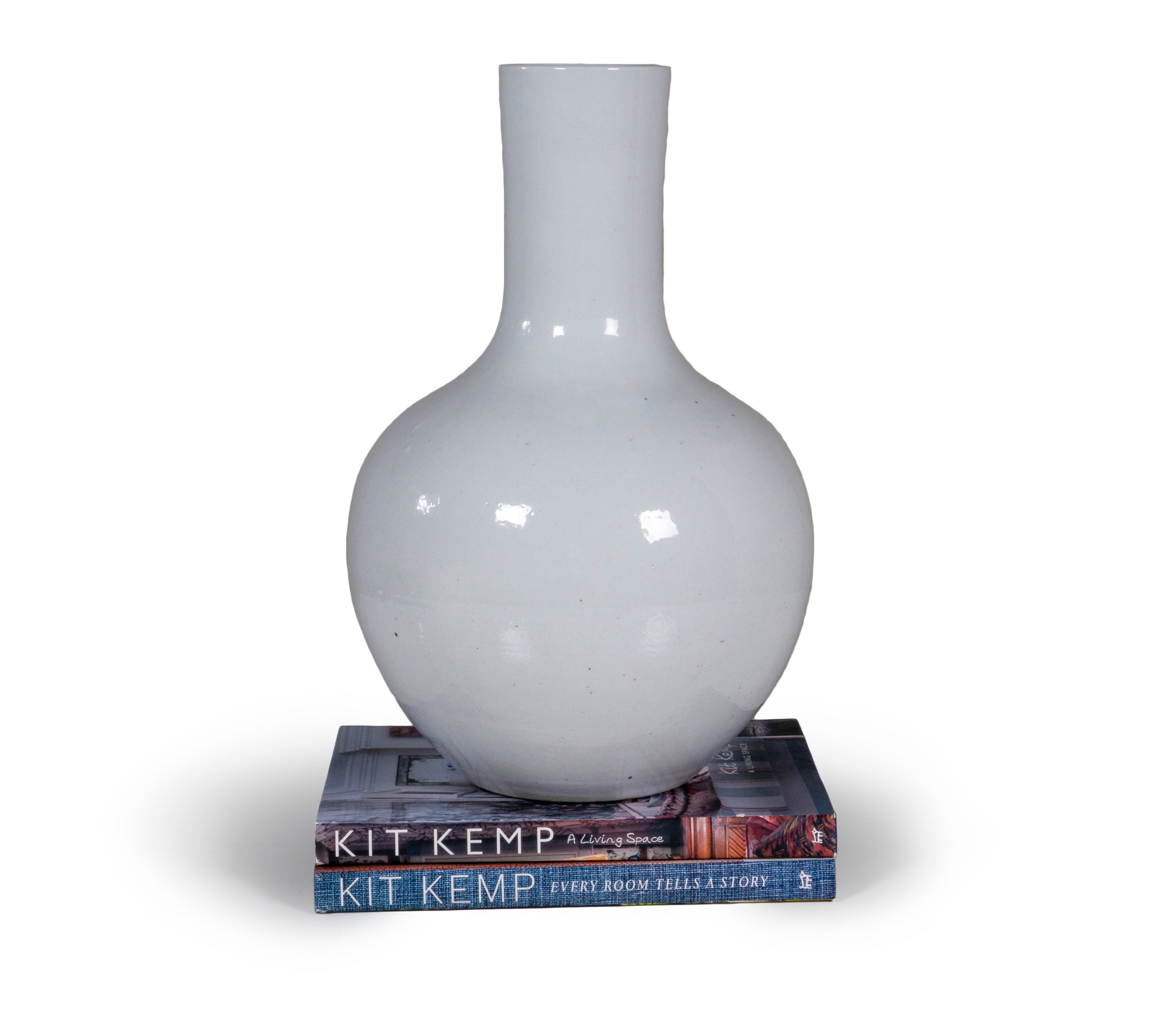 Medium White Ceramic Vase