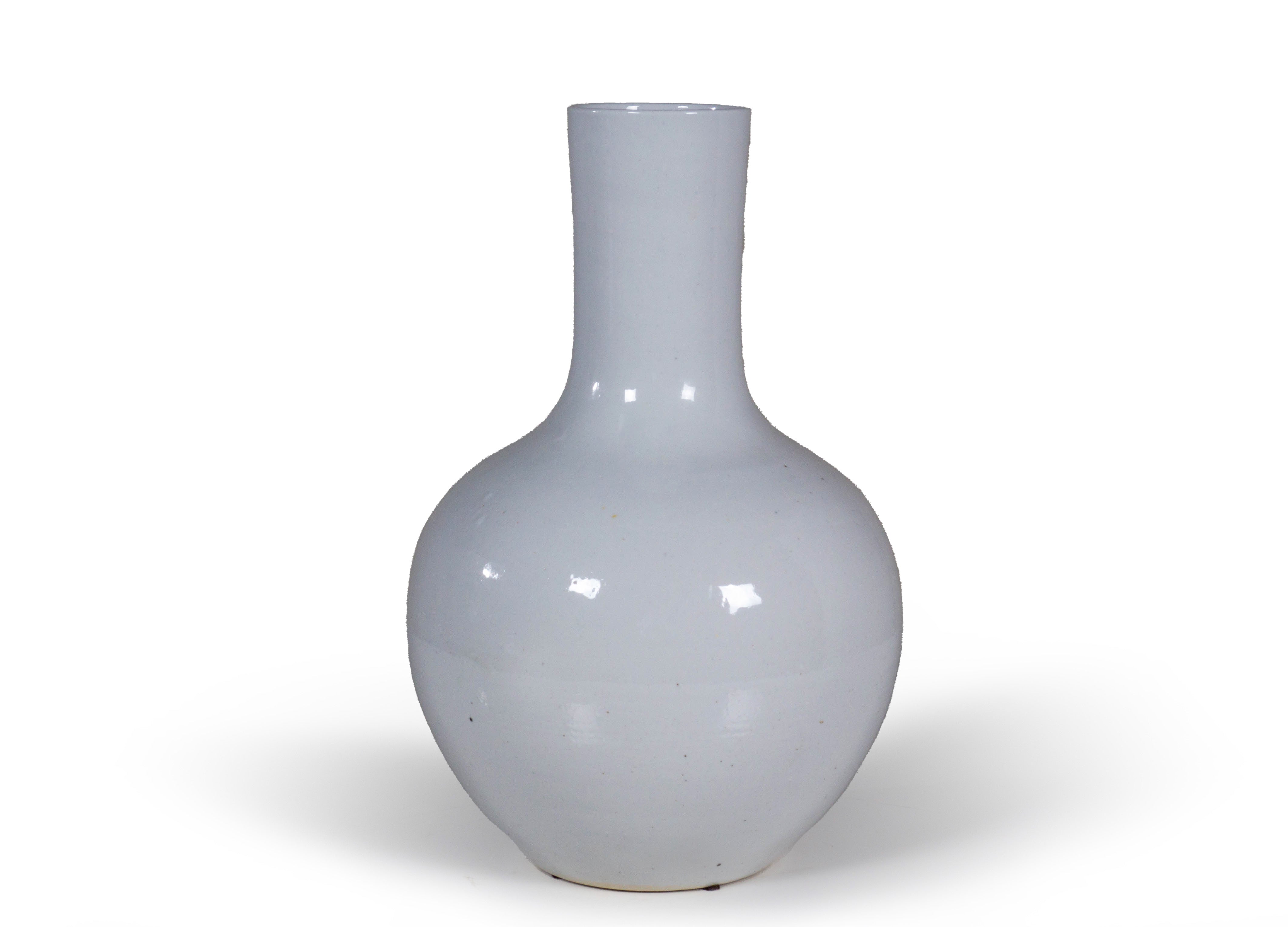 Medium White Ceramic Vase