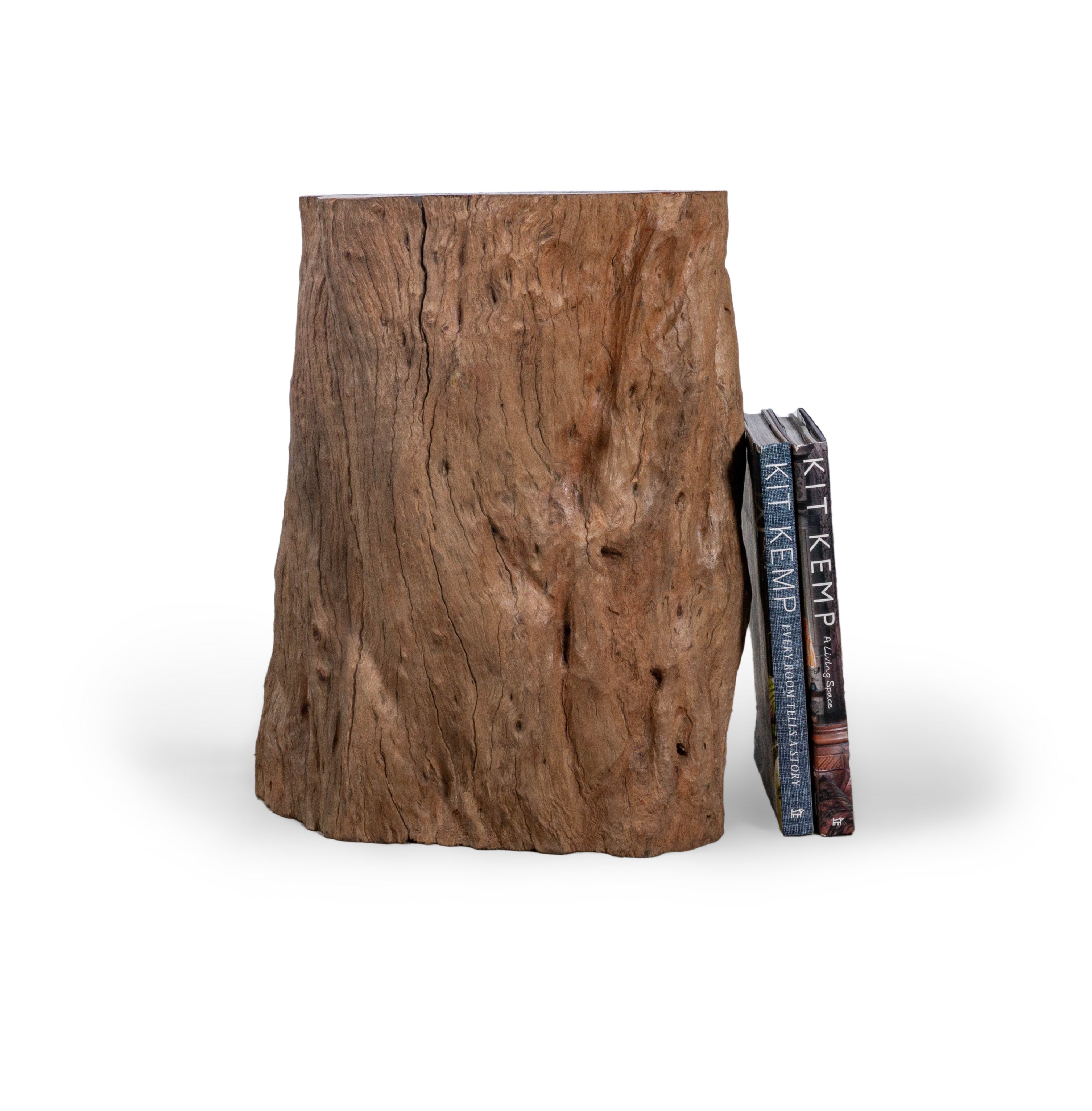 Lychee Wood Organic Form Side Table