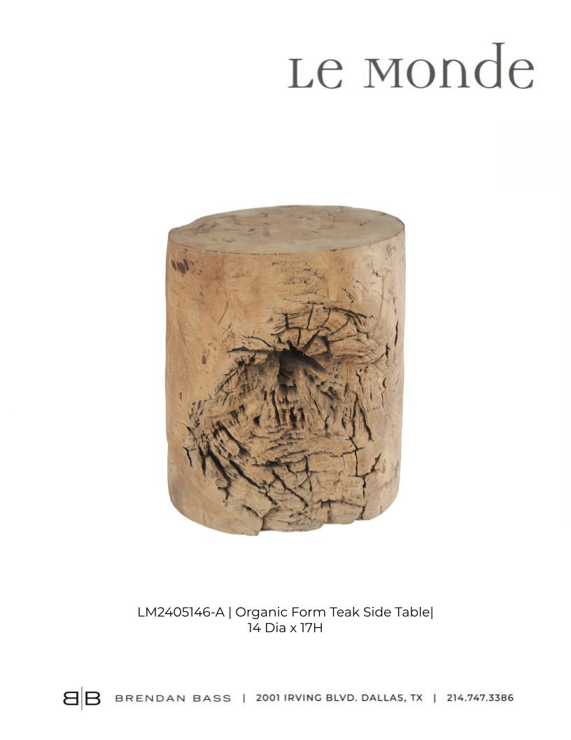 Organic Form Teak Side Table