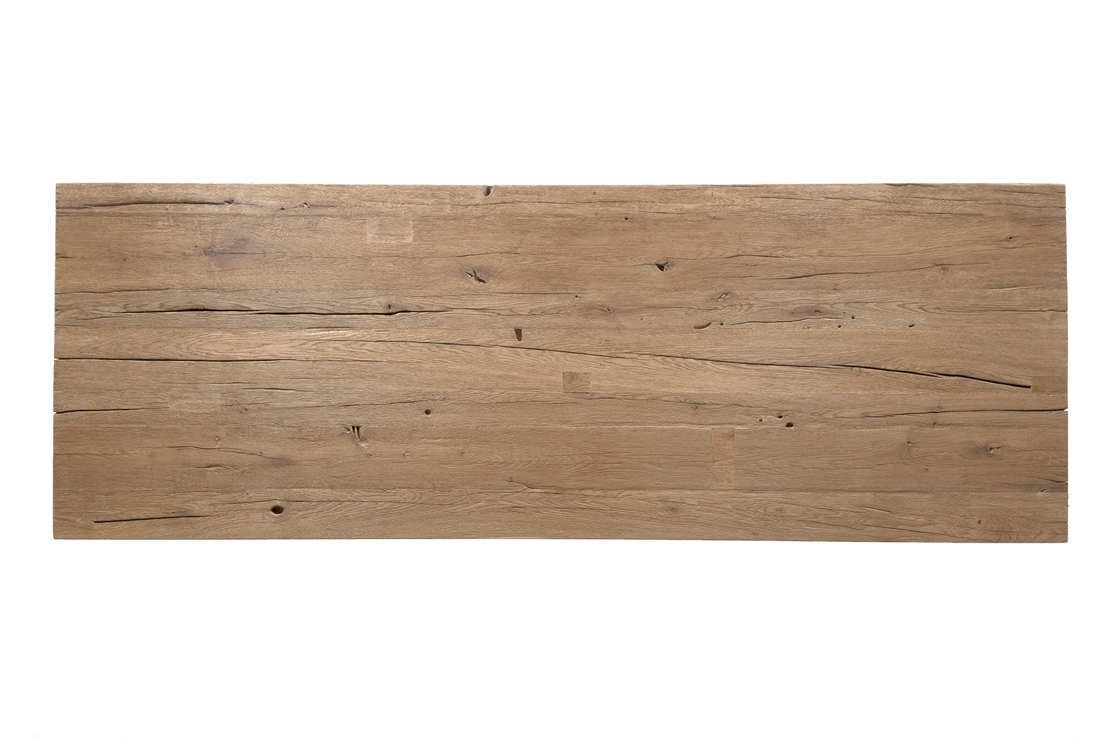 Modern Dining Table with Wood Top and Geometric Metal Base