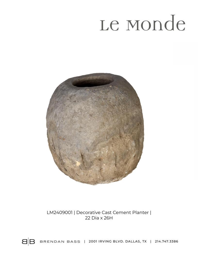 Decorative Cast Cement Planter