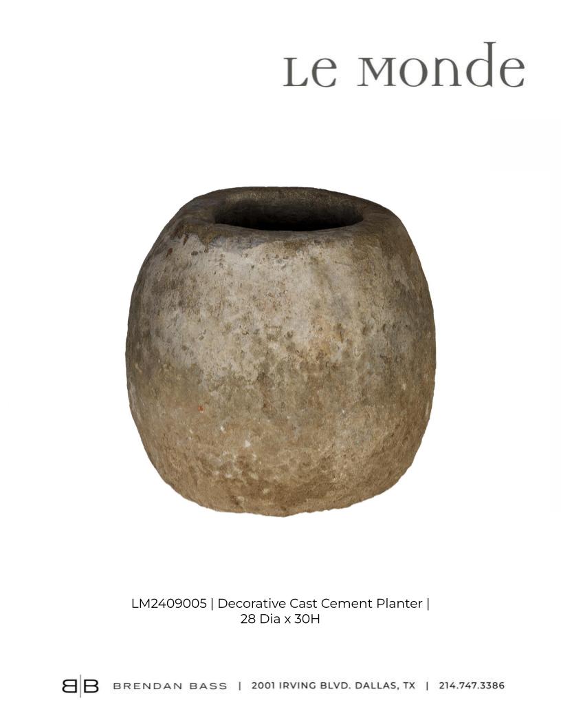 Decorative Cast Cement Planter
