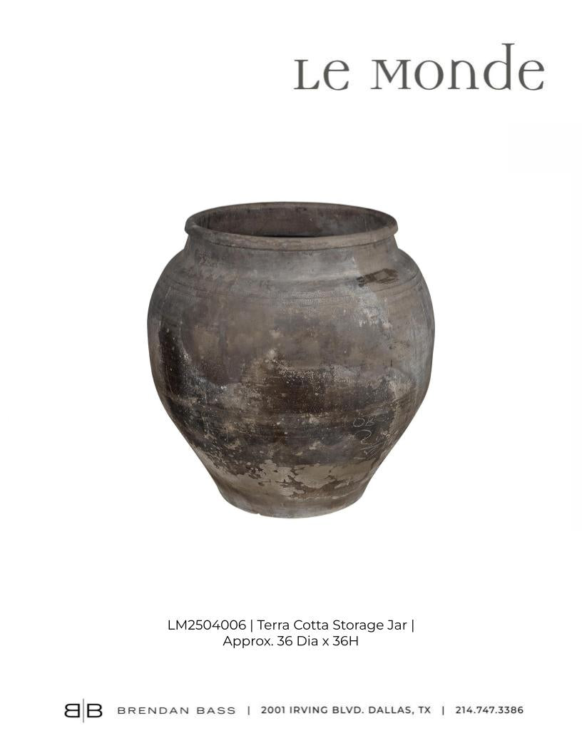 Terra Cotta Storage Jar