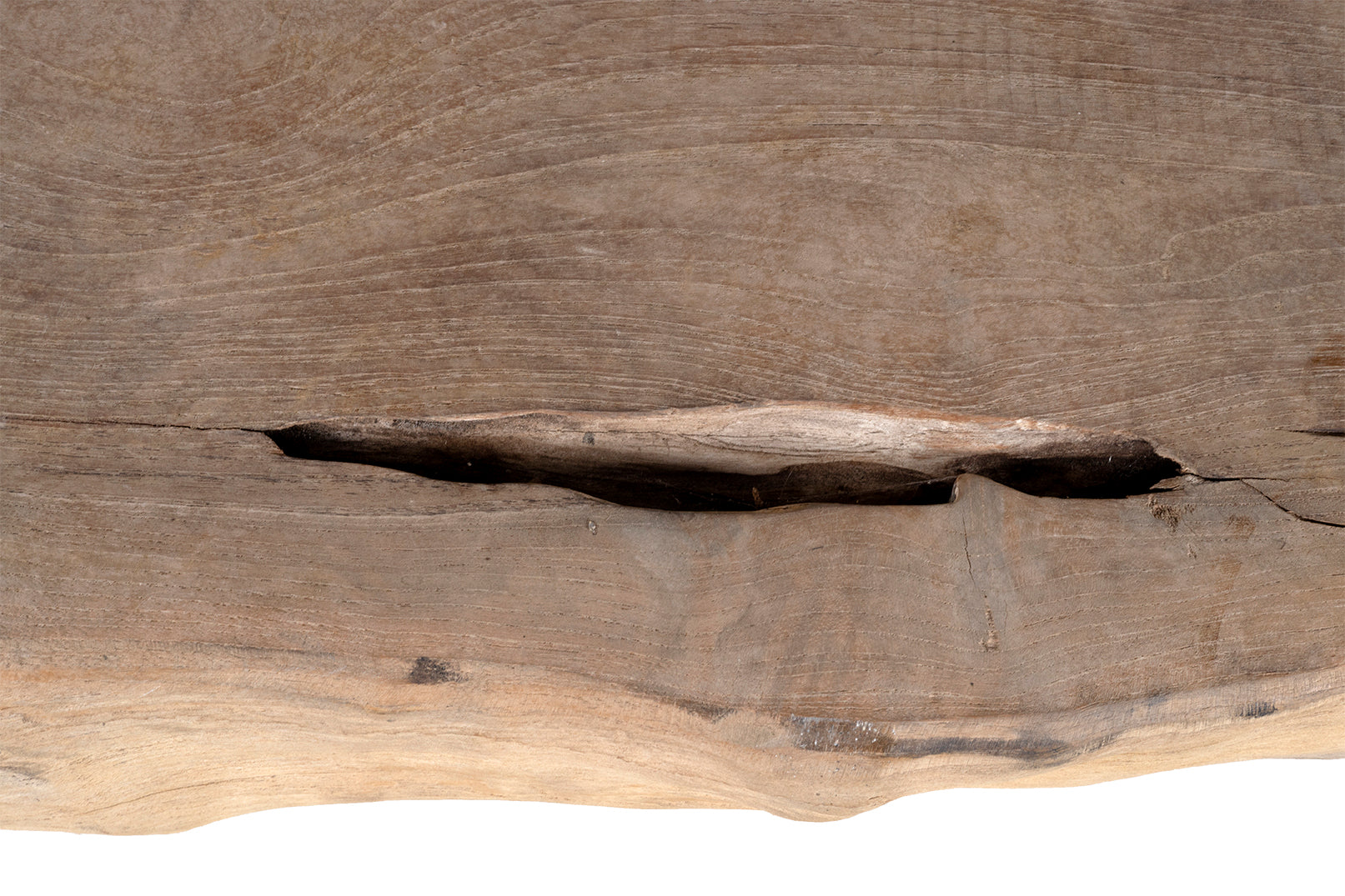 Organic Form Lychee Wood Trunk Bench