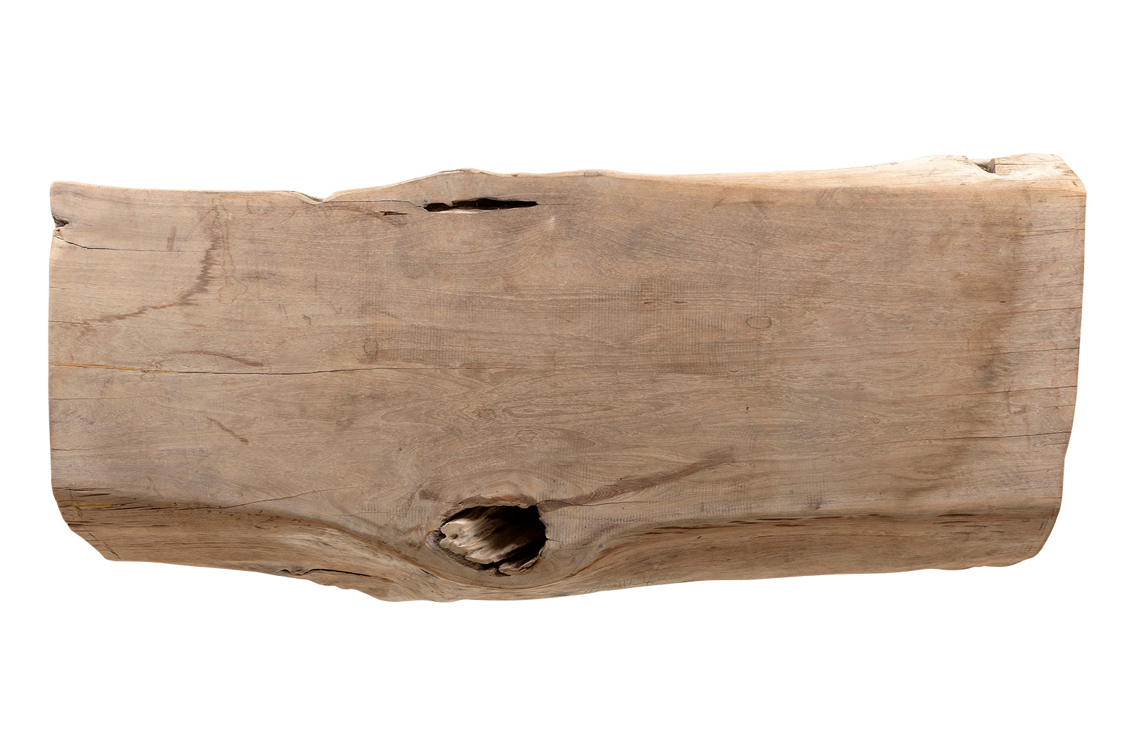 Organic Form Lychee Wood Trunk Bench