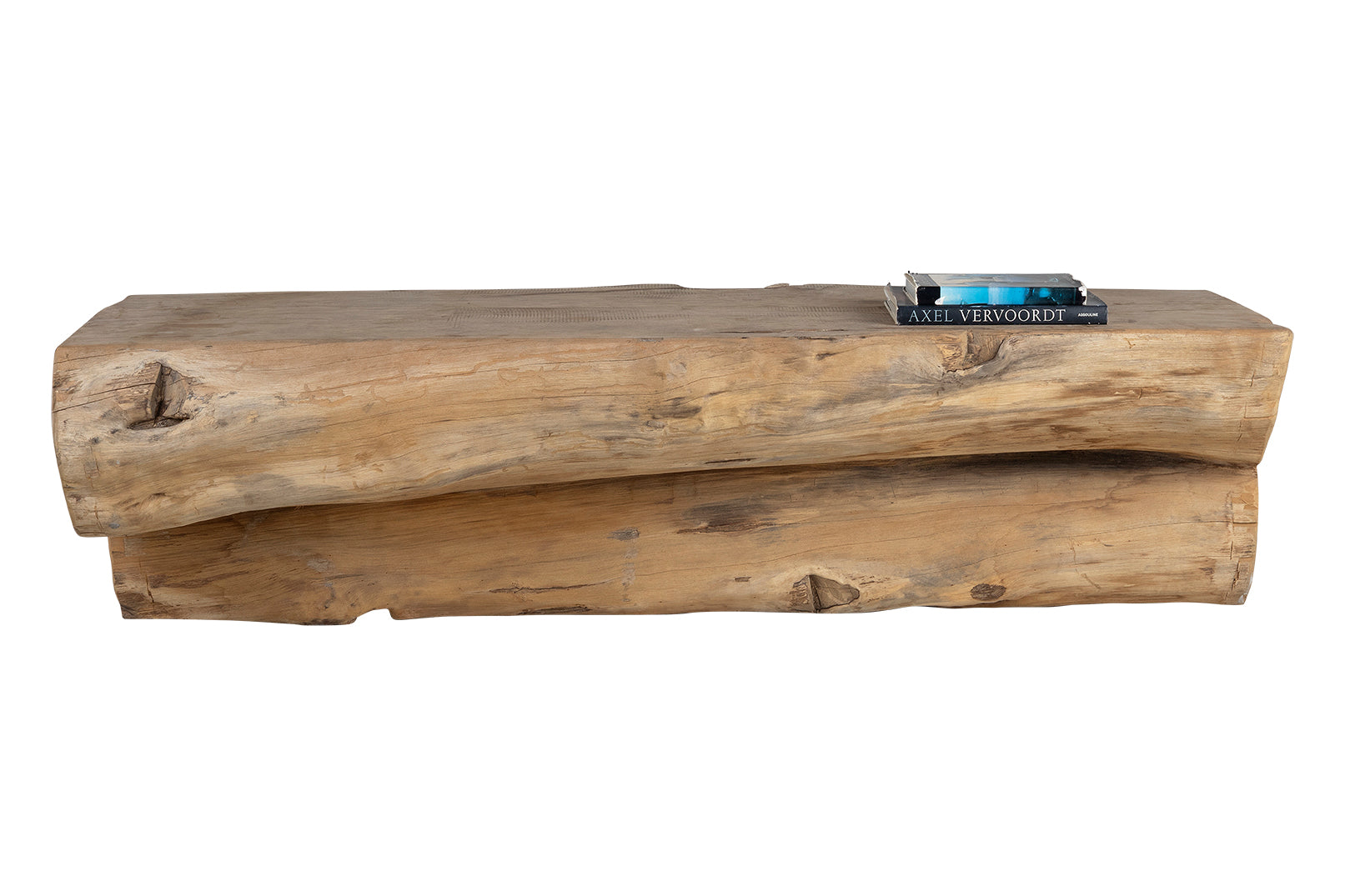 Organic Form Lychee Wood Trunk Bench