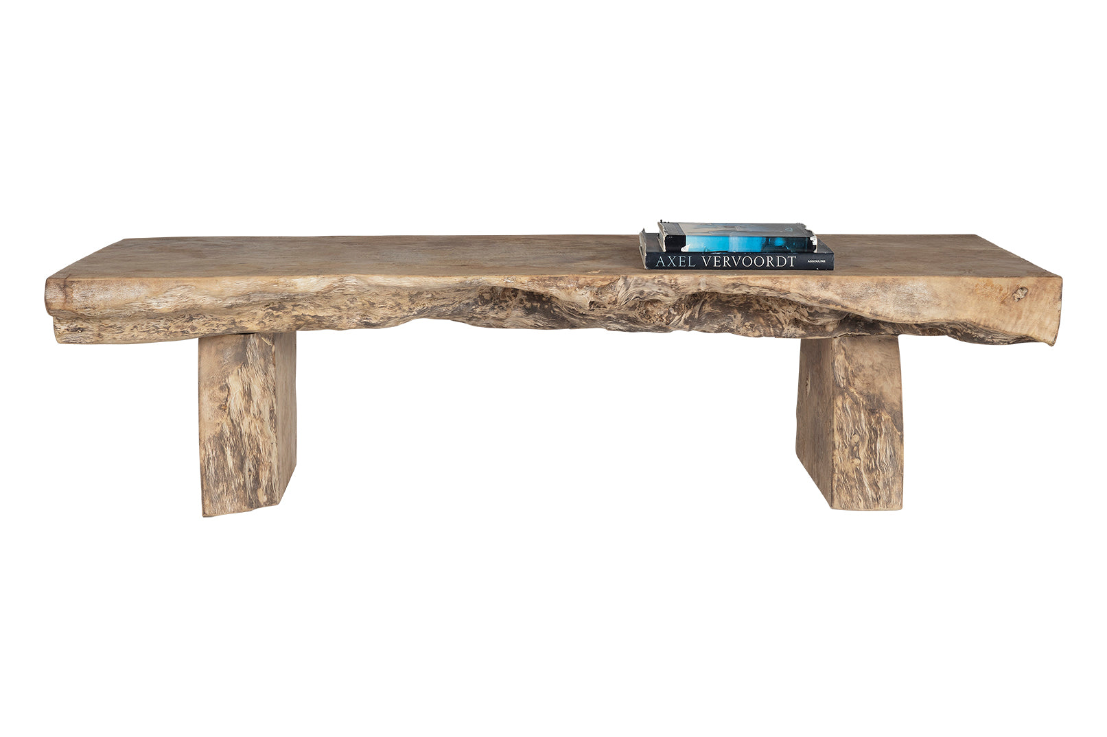 Organic Form Coffee Table in Bleached Lychee Wood