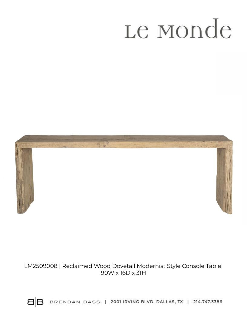 Modern Reclaimed Wood Console