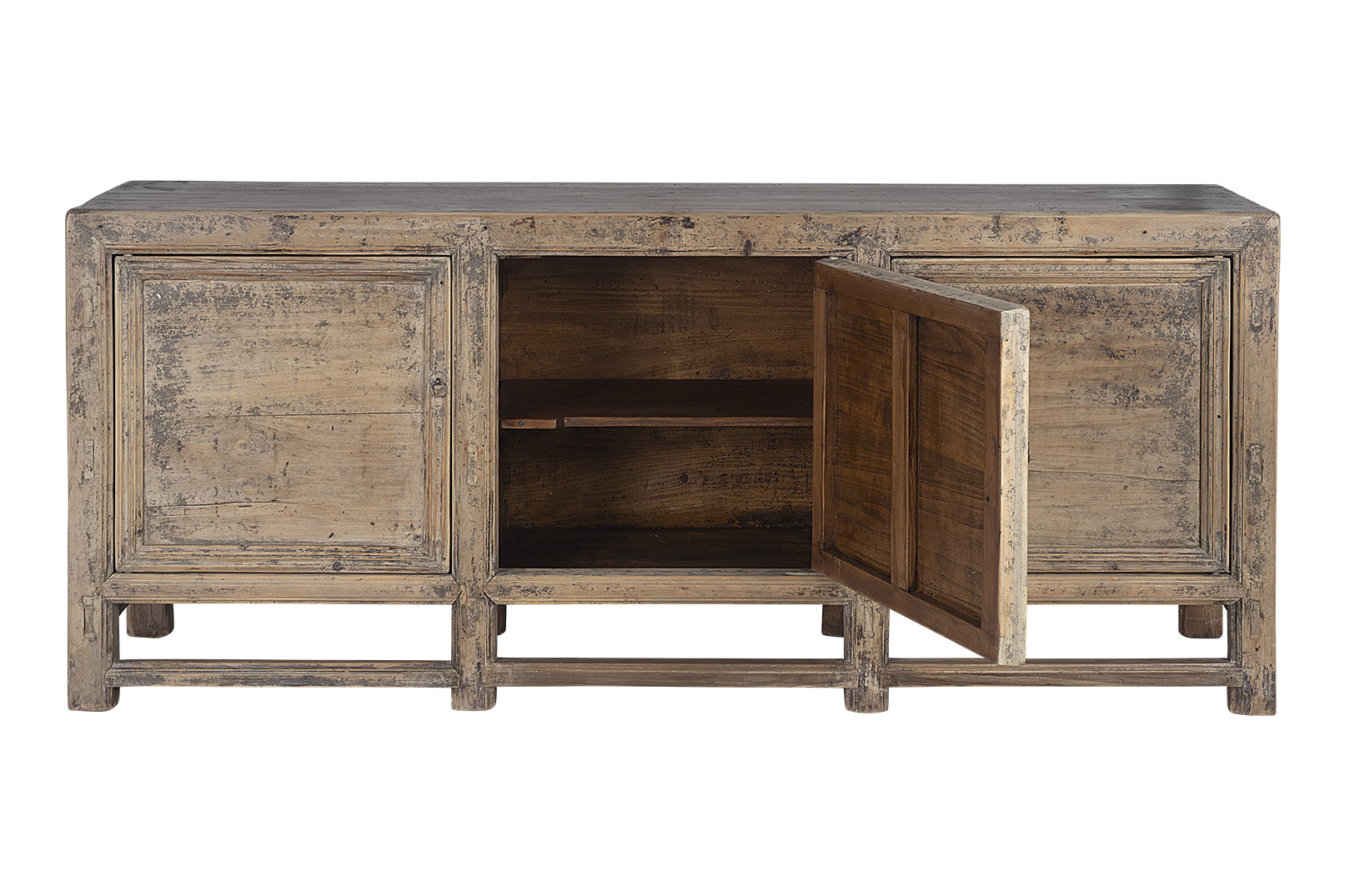 Three Door Server in Reclaimed Elm