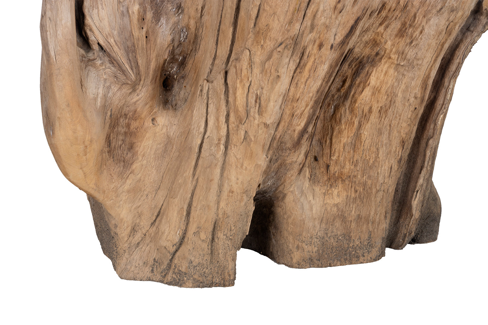Organic Teak Root Wood Side Table