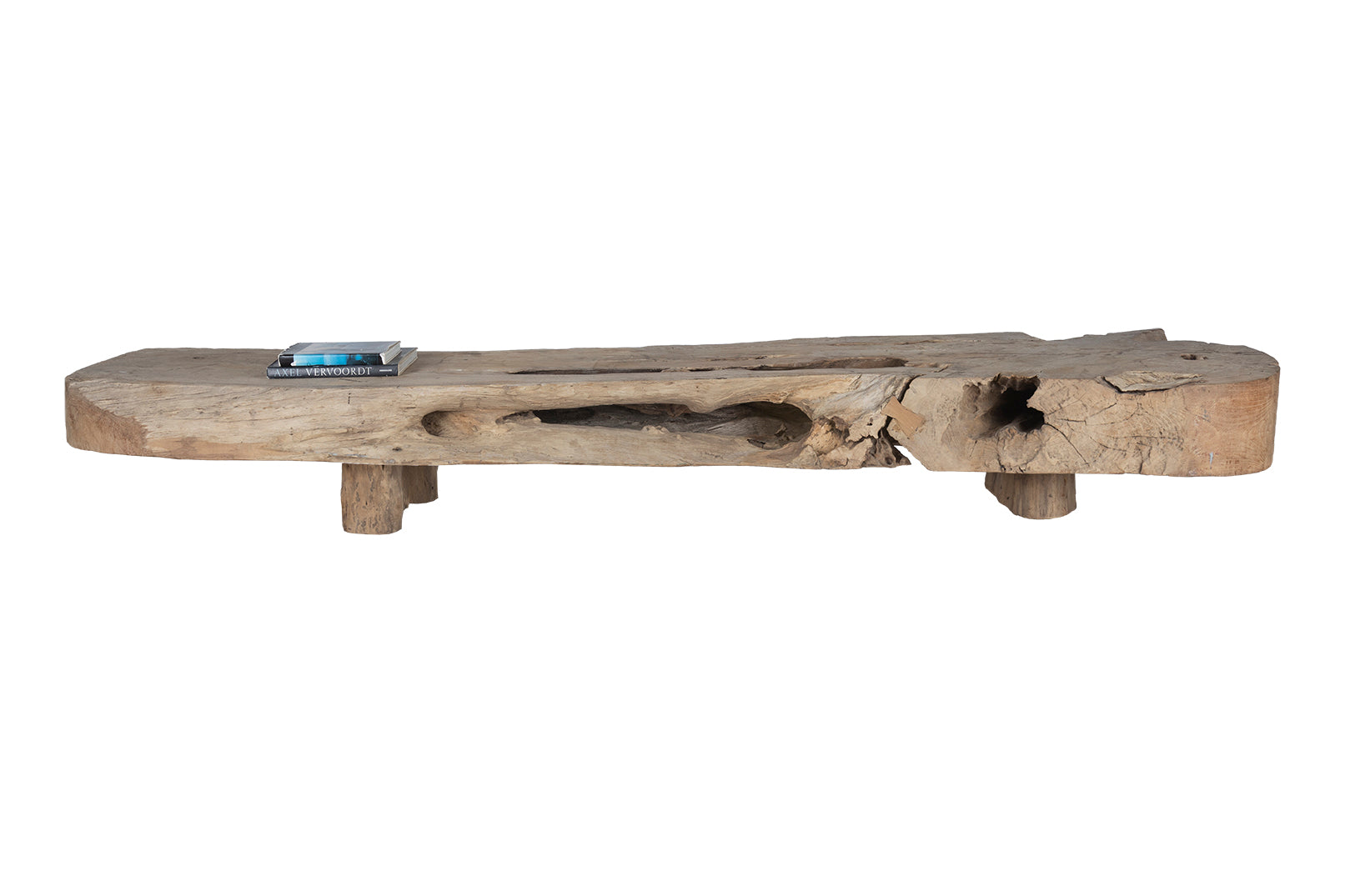 Monumental Teak Wood Coffee Table or Bench