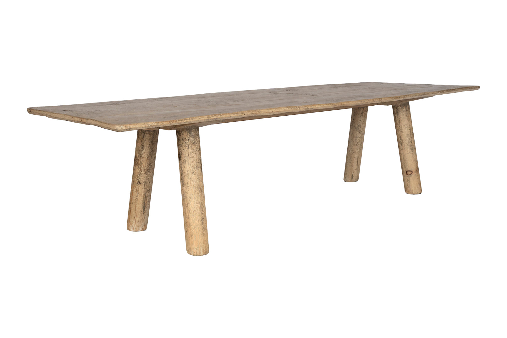 Reclaimed Elm Dining table with Limb Legs