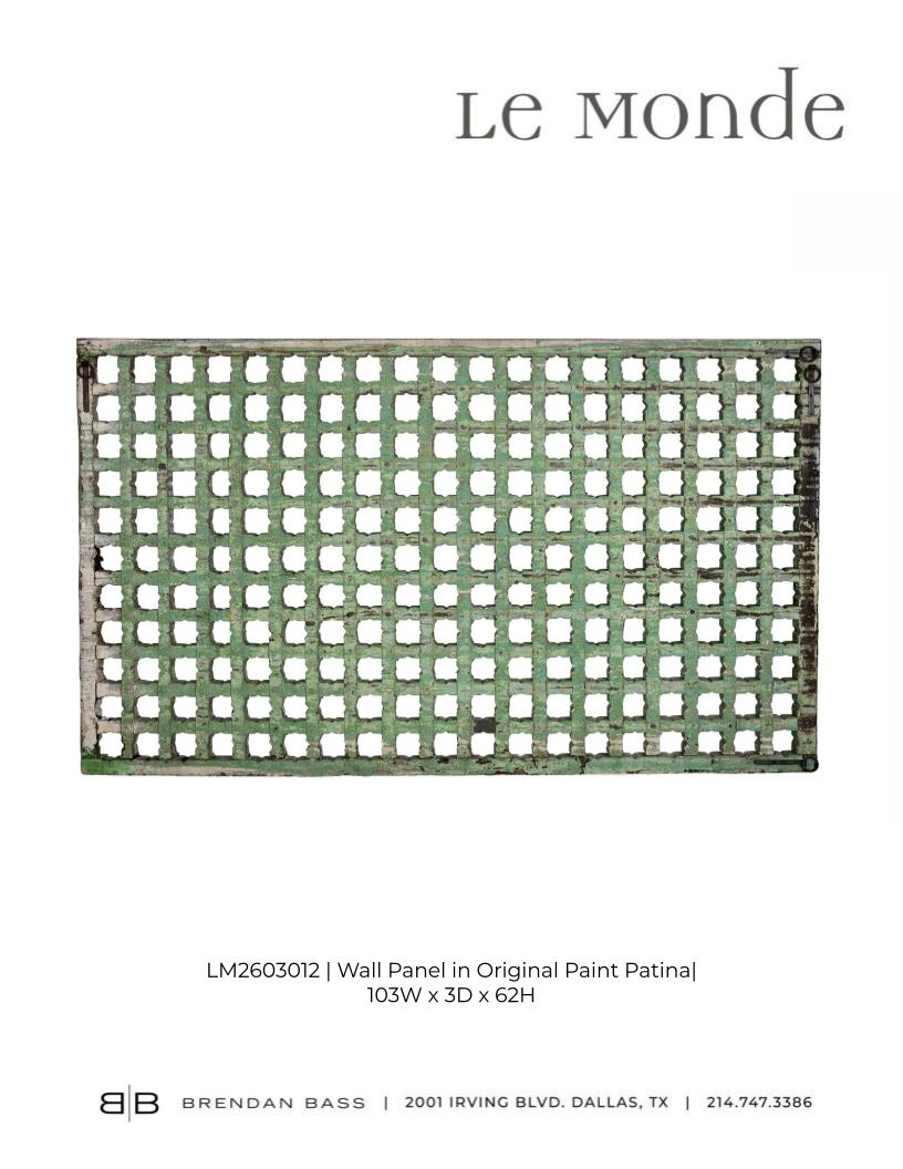 Wall Panel in Original Paint Patina