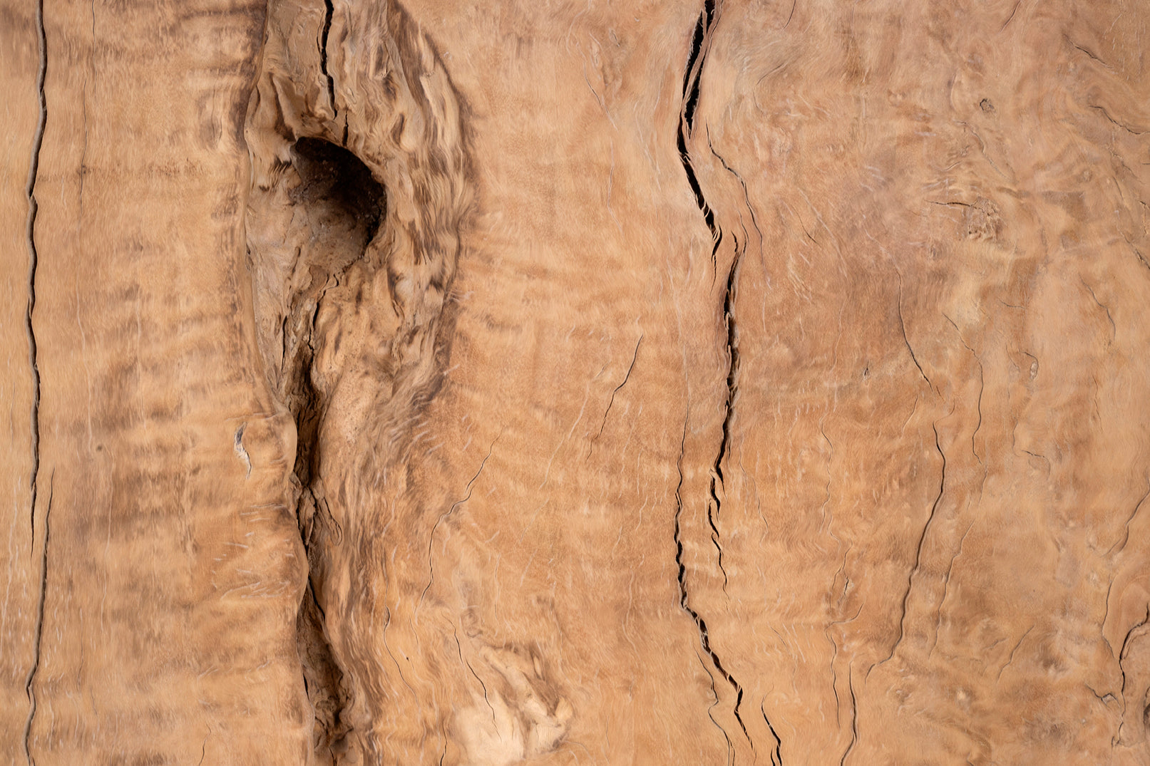 Organic Lychee Wood Block Side Table