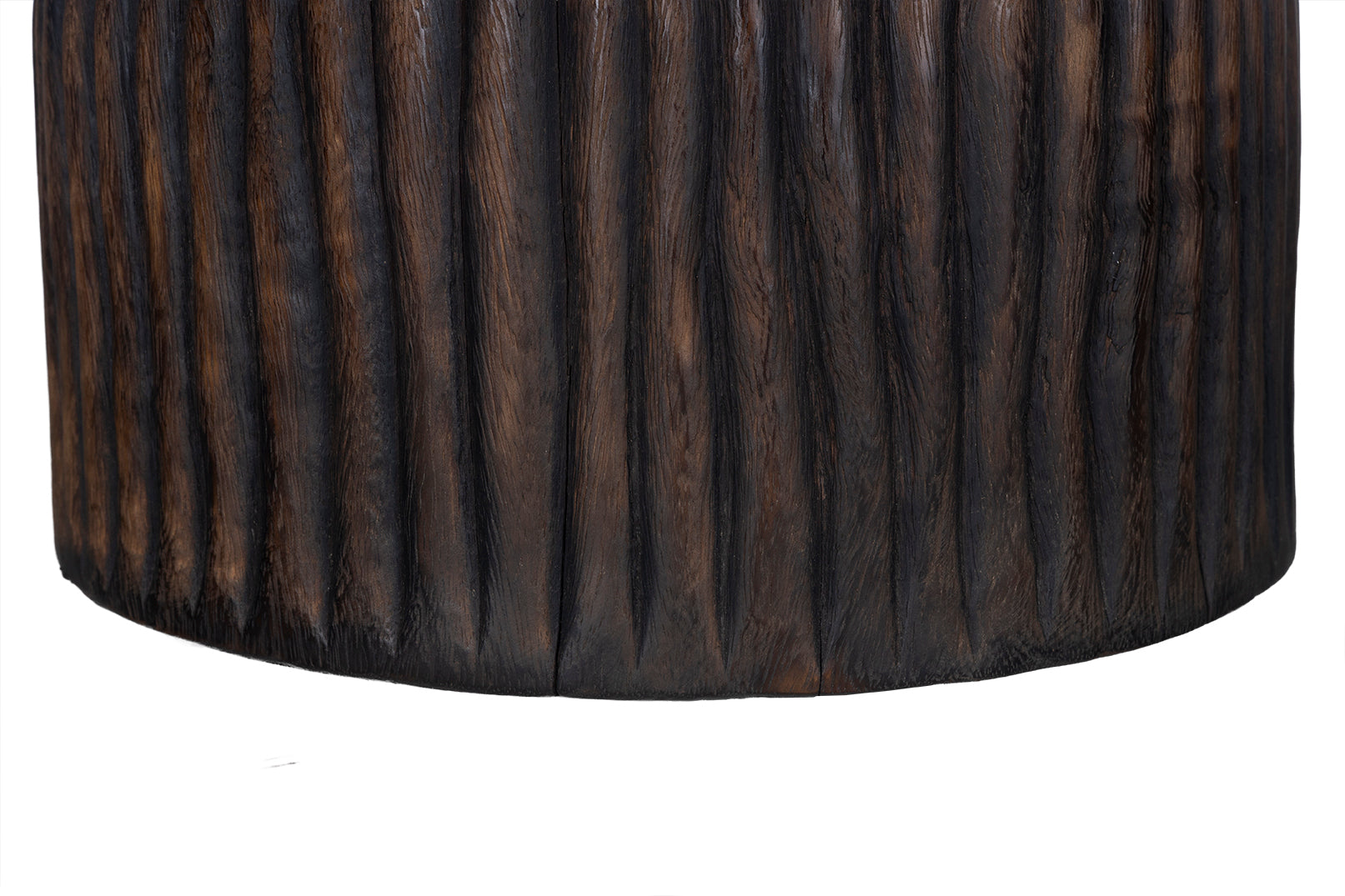 Reed Detail Tapered Side Table
