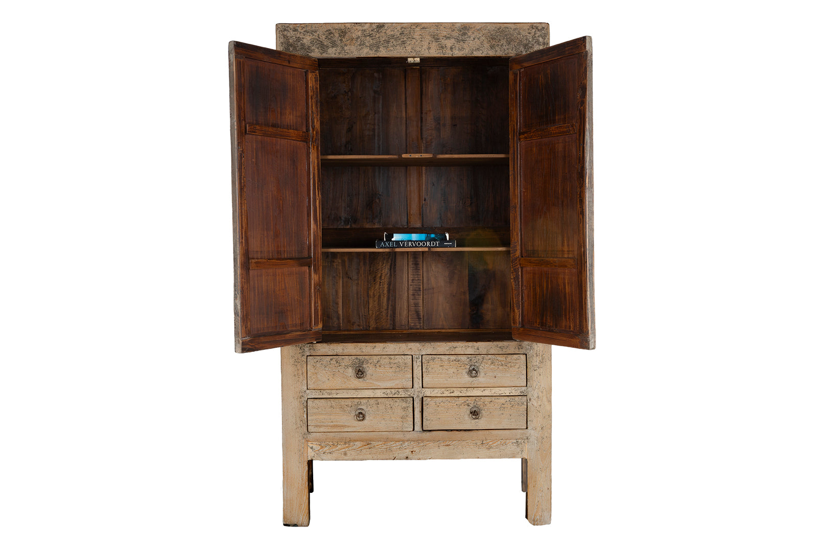 Two Door Reclaimed Elm Armoire