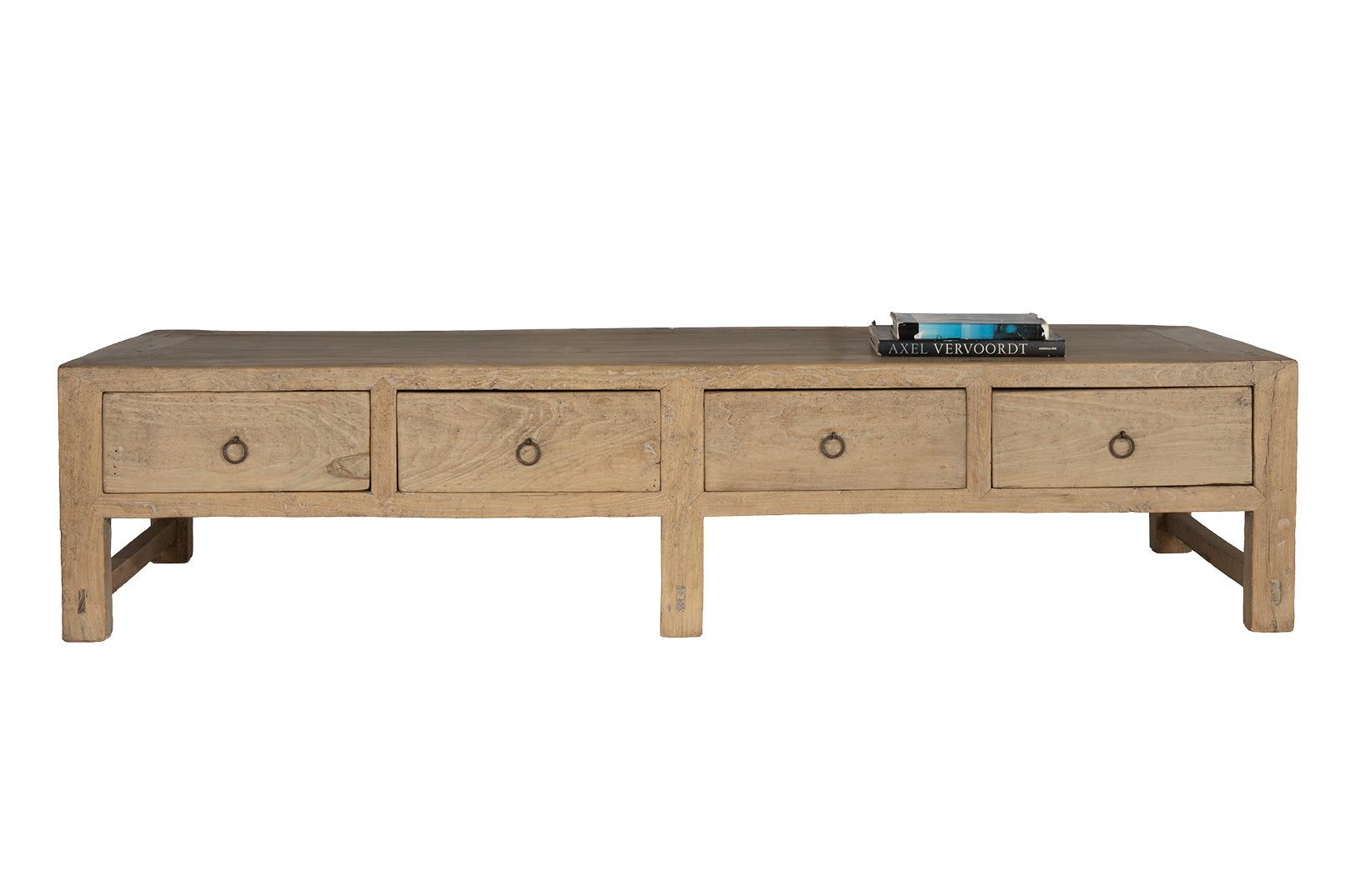 Reclaimed Elm Coffee Table with Four Drawers
