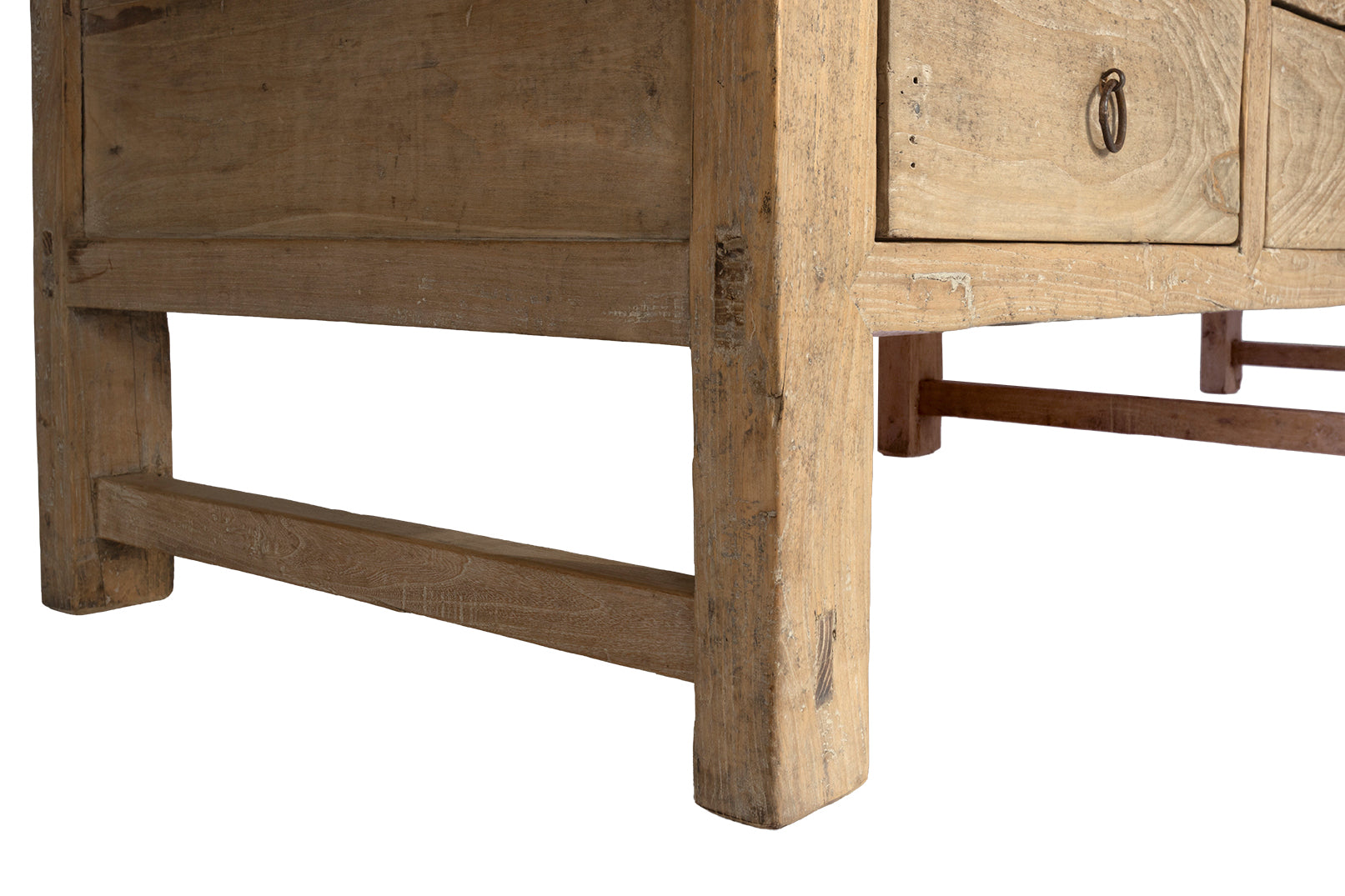 Reclaimed Elm Coffee Table with Four Drawers