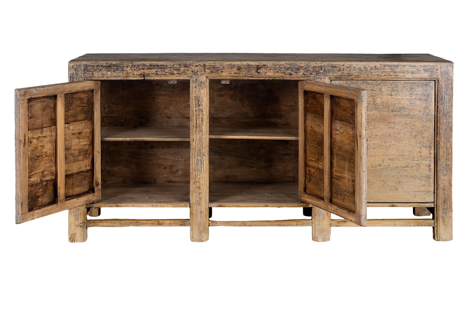 Three Door Server in Reclaimed Elm