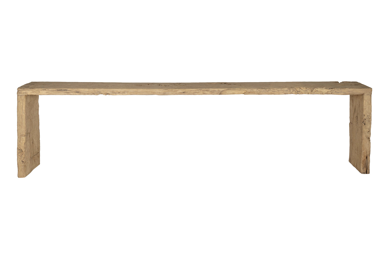 Organic Bleached Elm Waterfall Console