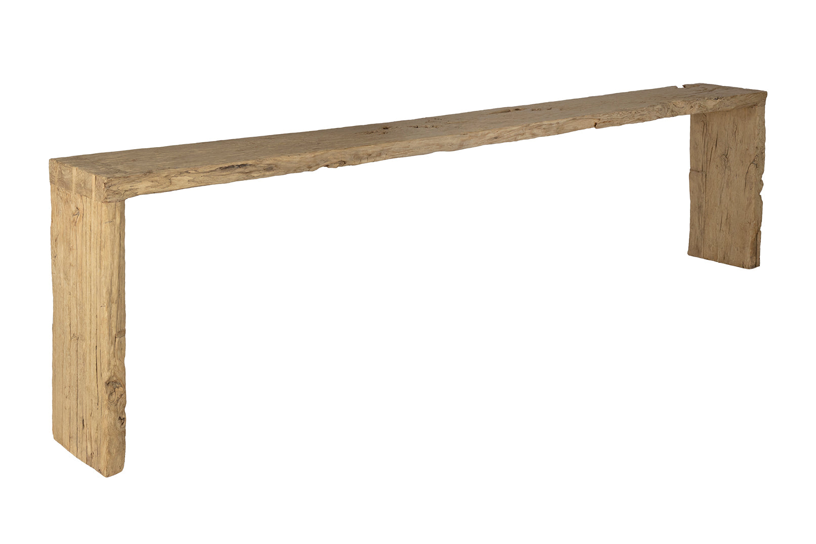 Organic Bleached Elm Waterfall Console