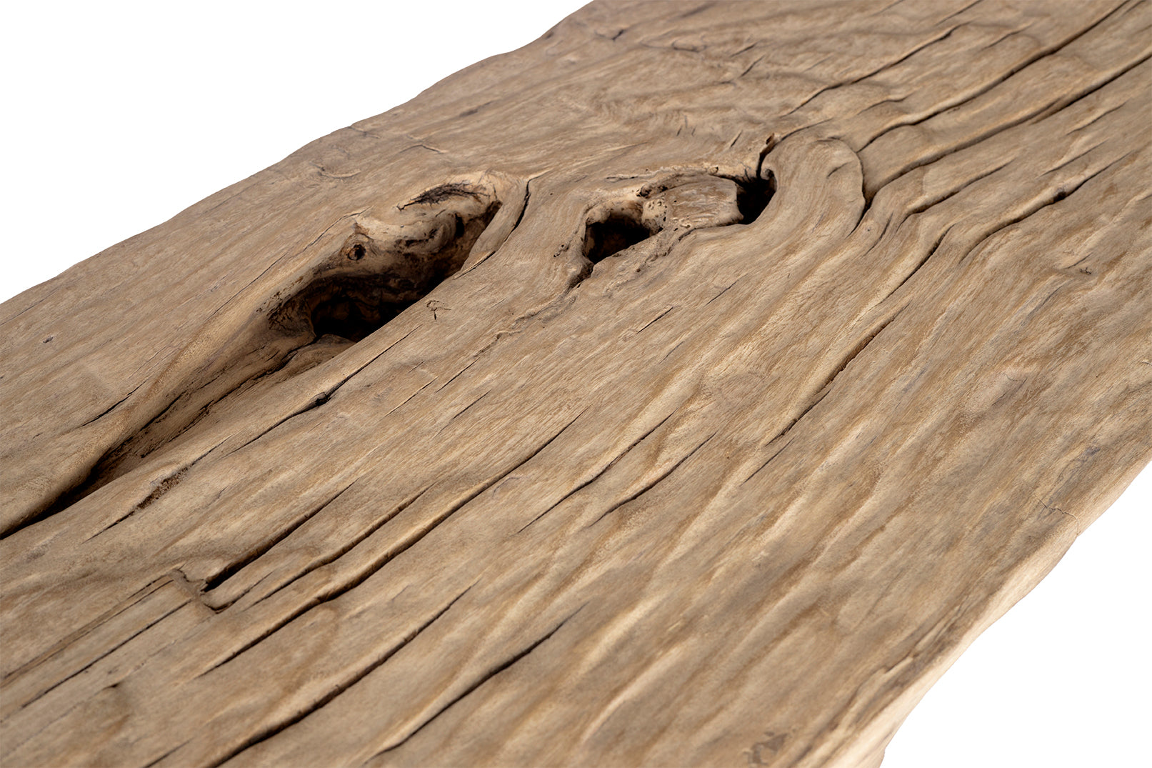 Organic Bleached Elm Waterfall Console
