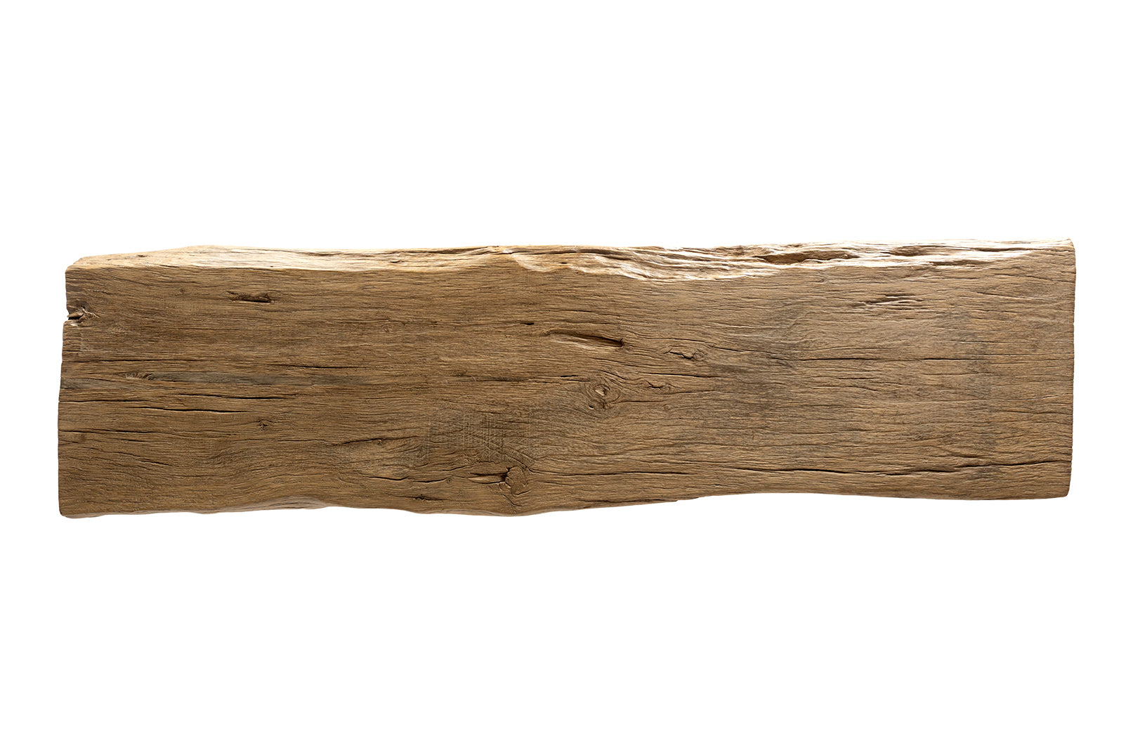 Organic Wood Console Table with Stump Base