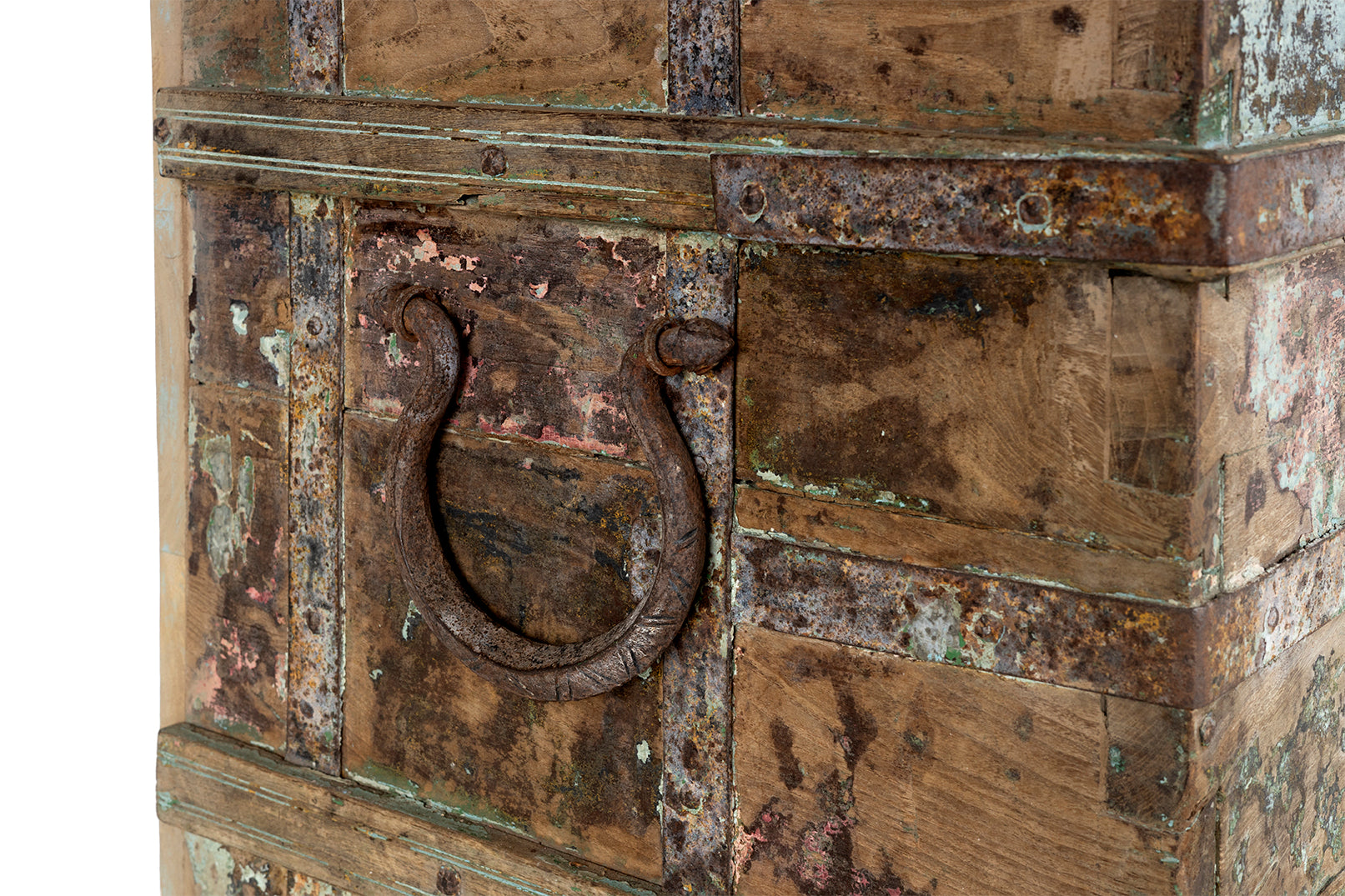 Original Paint Patina Elm Server on Plinth Base