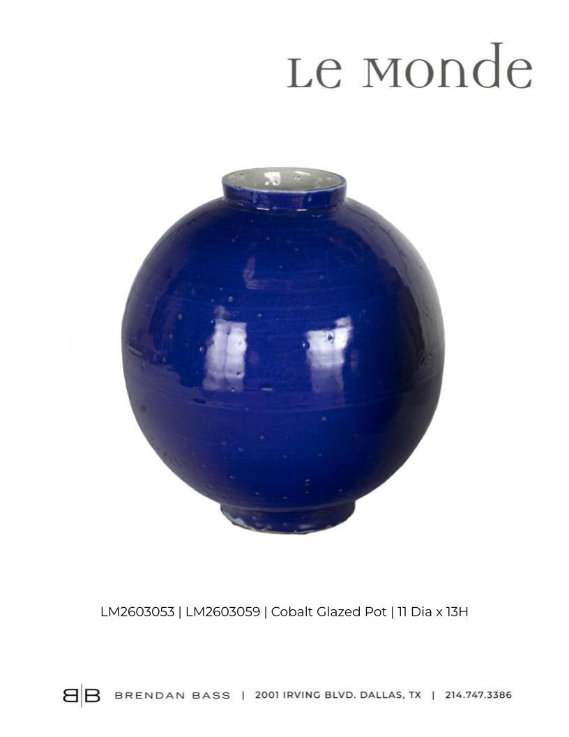 Cobalt Glazed Pot