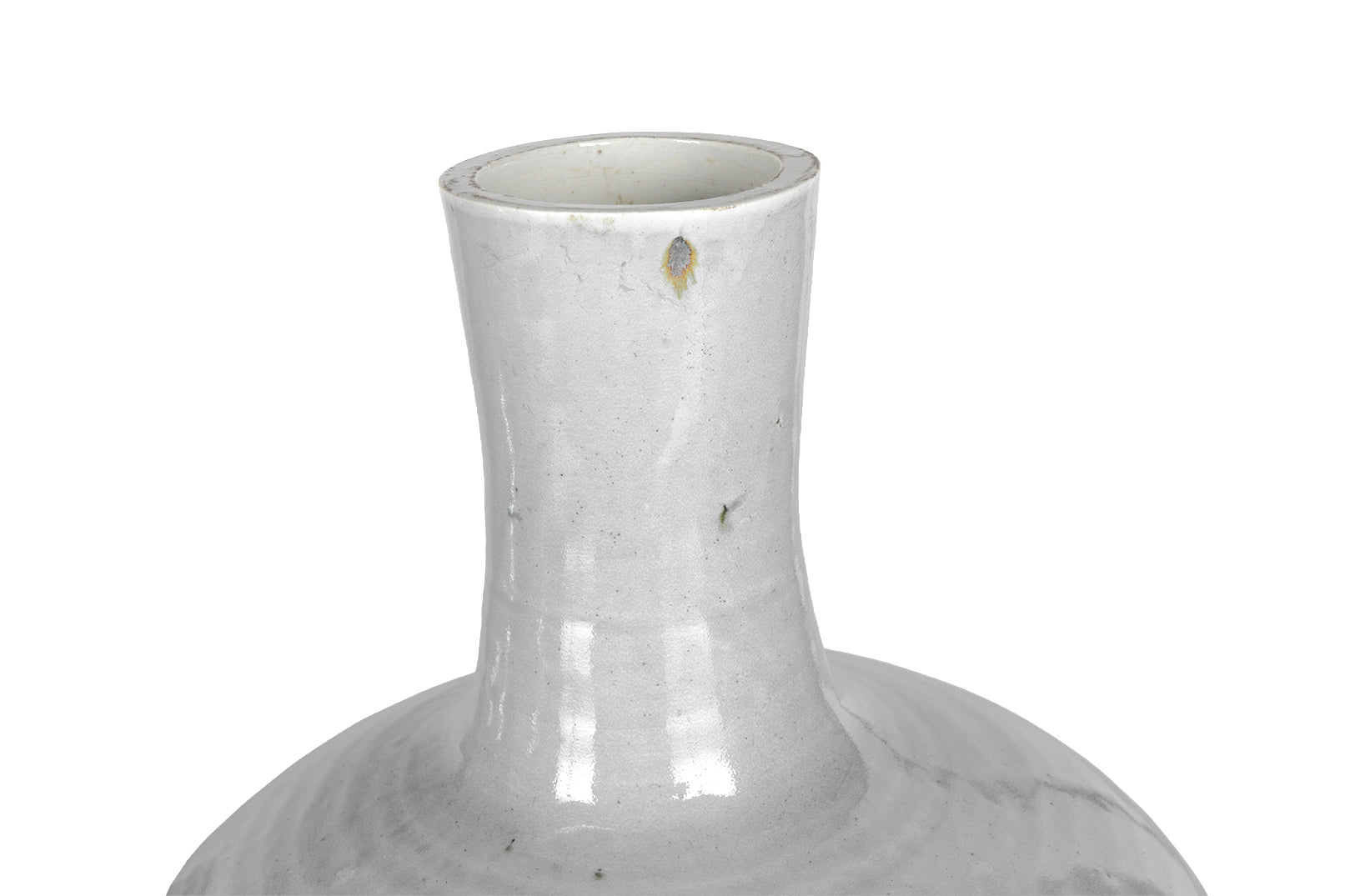 White Gazed Vase