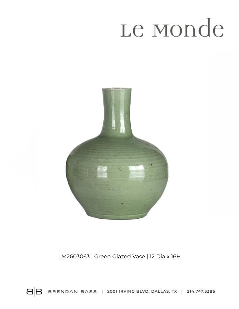 Green Gazed Vase