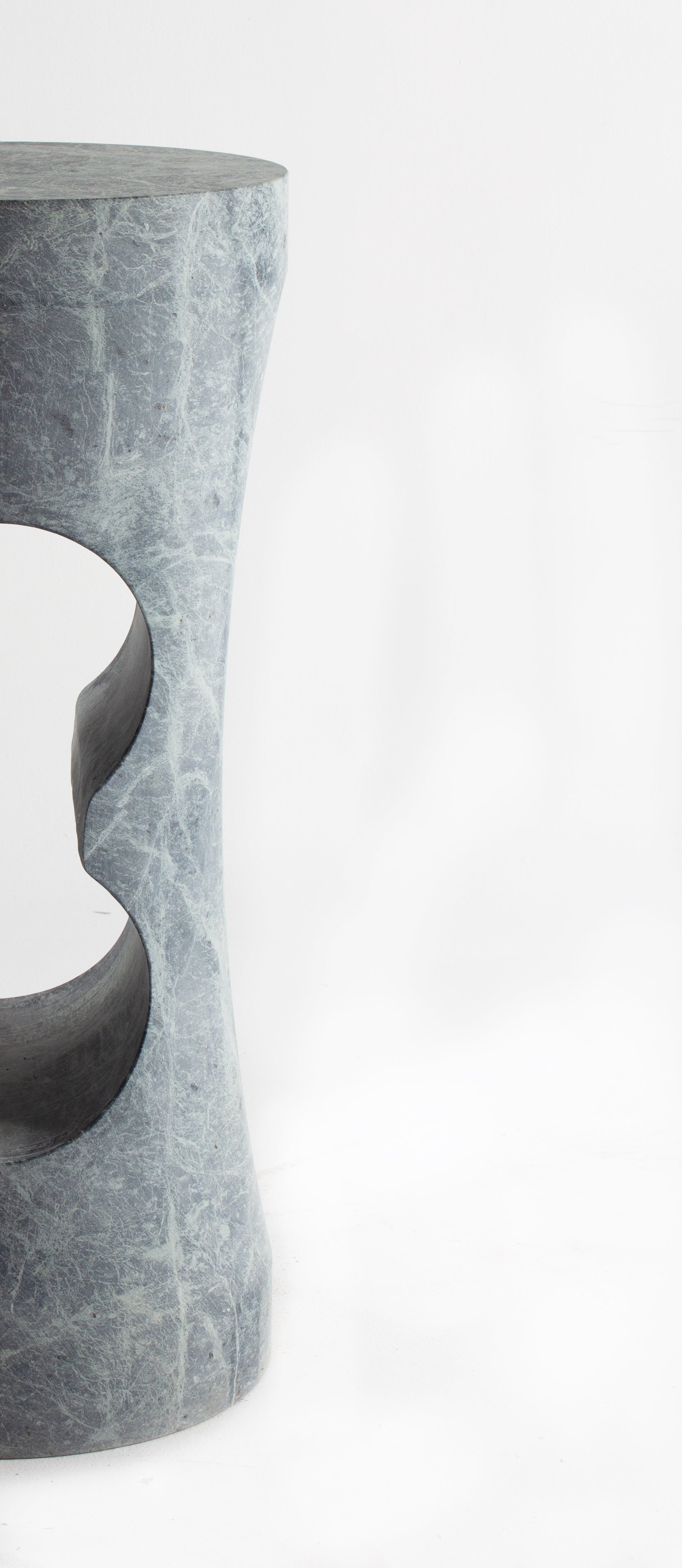 Modern Marble Sculptural Side Table
