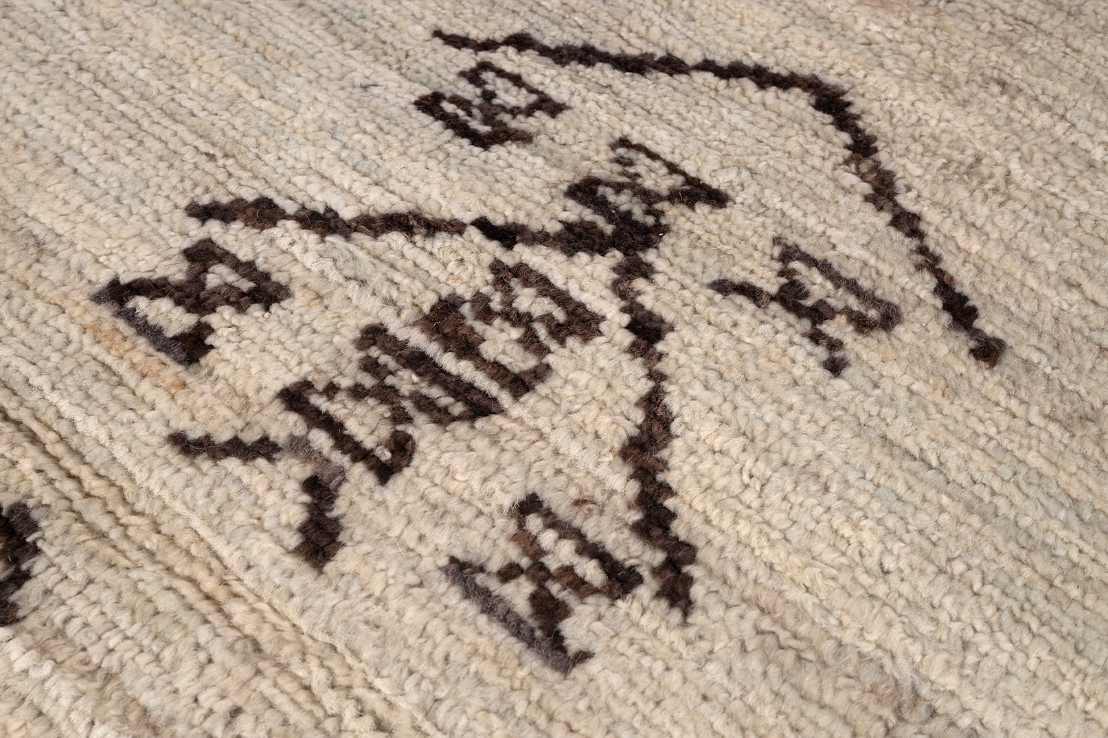 Modern Woven Rug in Neutral Tribal Pattern
