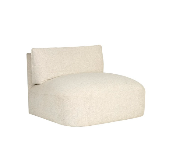 Modern Modular Armless Lounge Chair