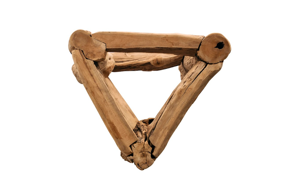 Vintage Branch Triangular Table Base