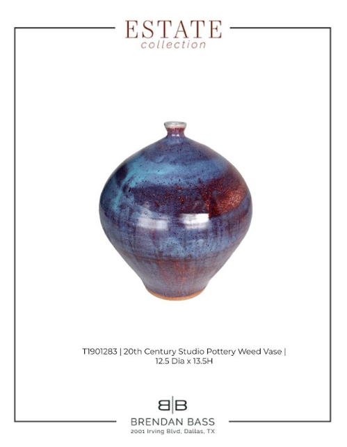 20th Century Studio Pottery Weed Vase