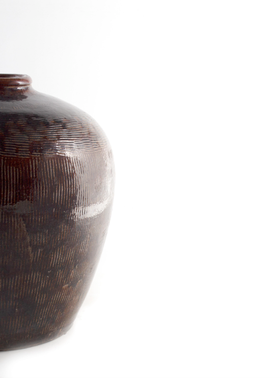 Antique Glazed Storage Jar