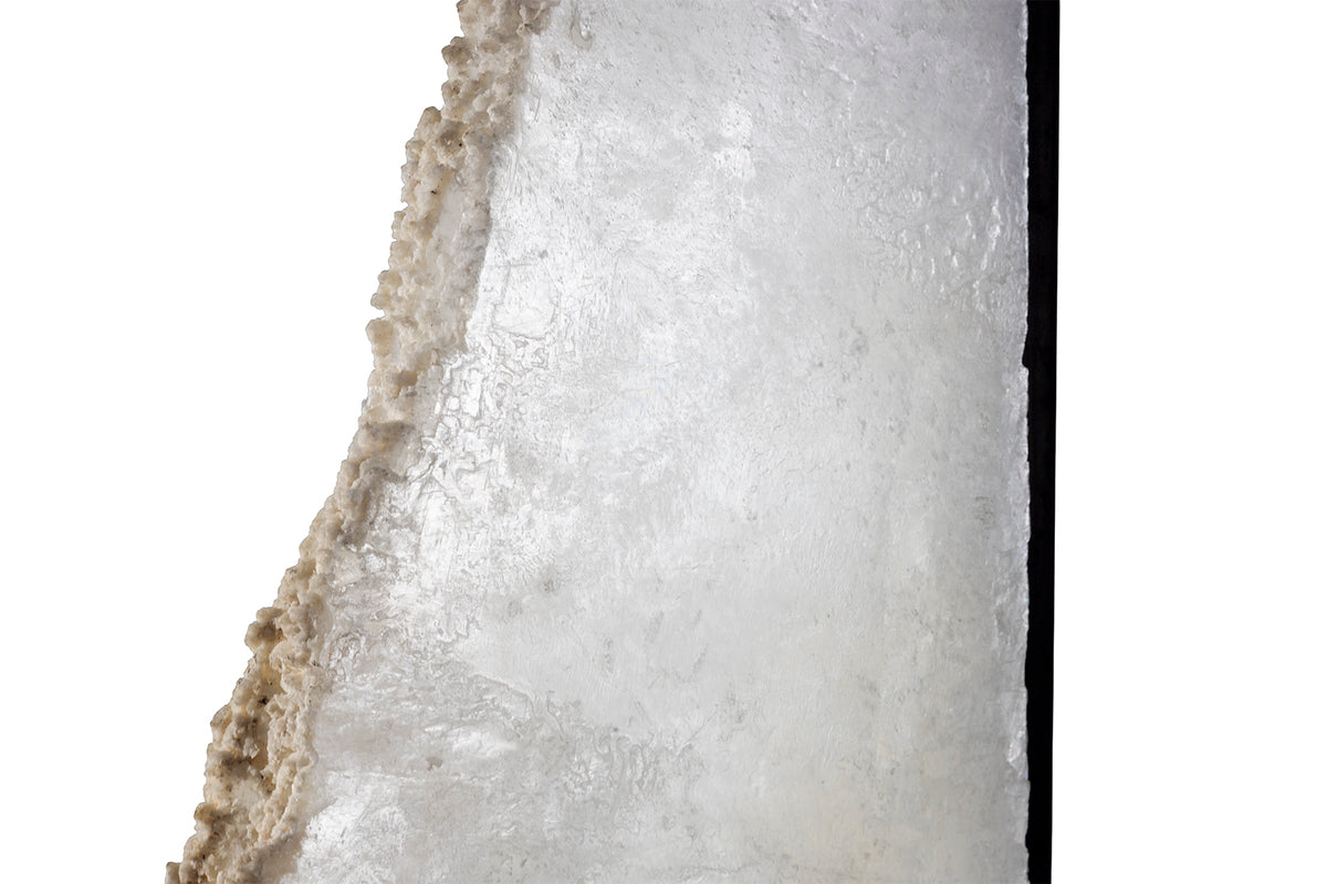 Selenite Sculpture on Steel Mount