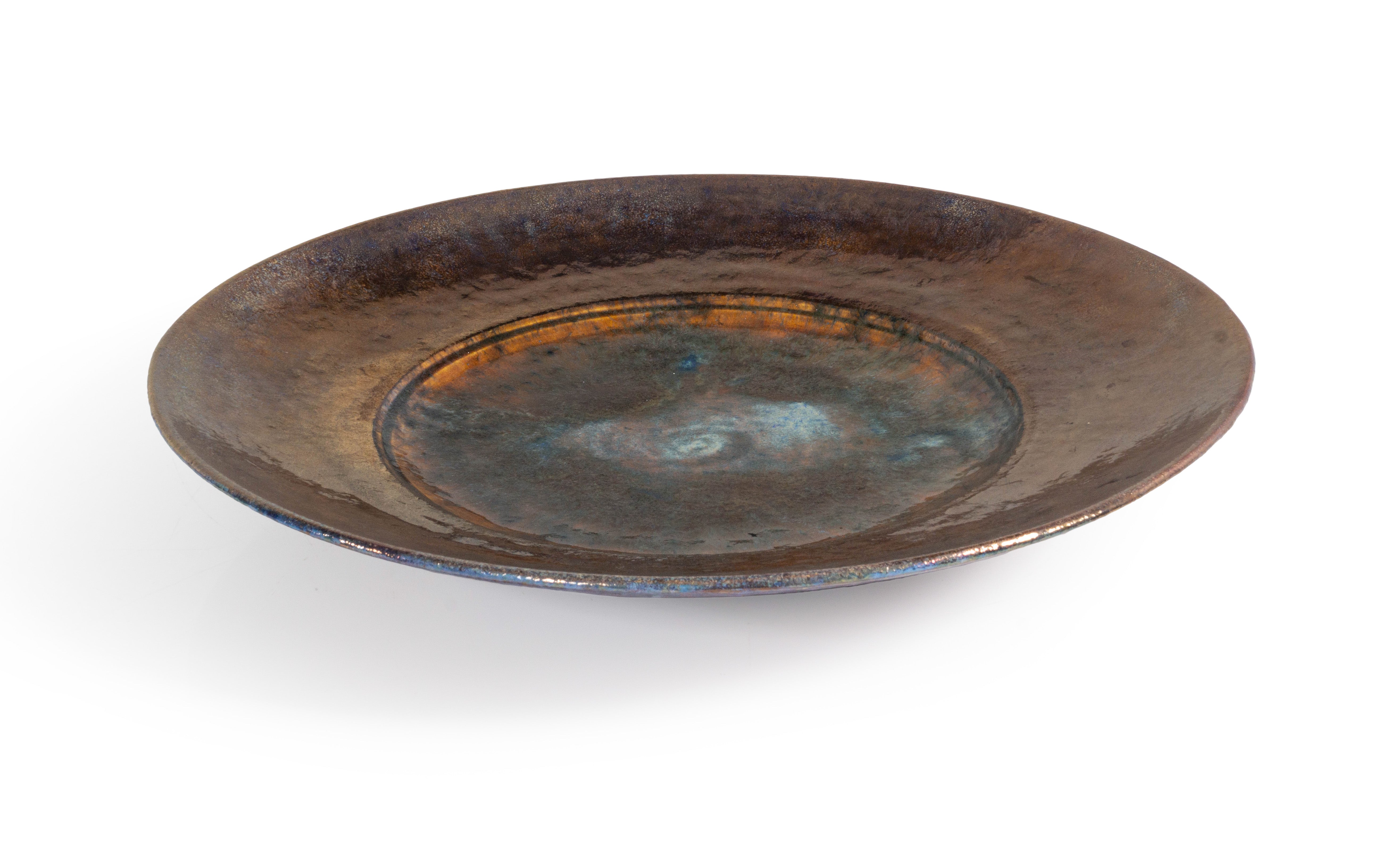 Monumental Studio Art Copper Charger
