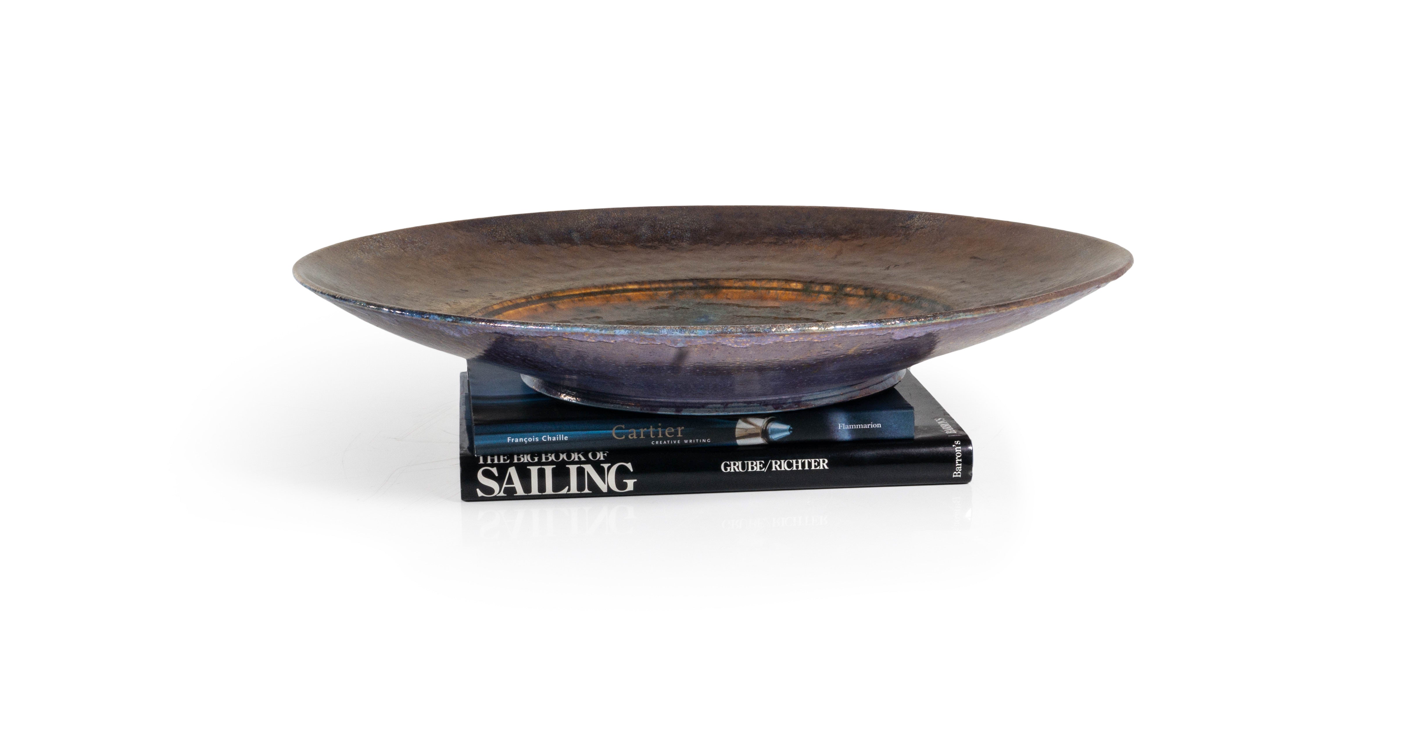 Monumental Studio Art Copper Charger