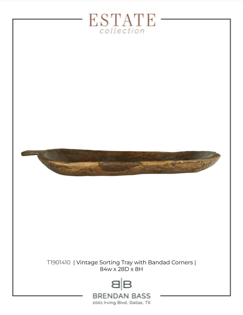 Wood Hand Hewn Trough